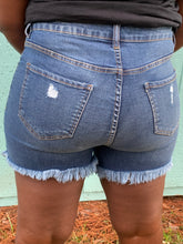 Load image into Gallery viewer, Need Me Distressed Denim Shorts
